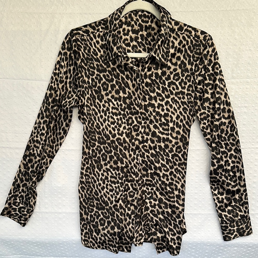 Leopard Print Women's Blouse